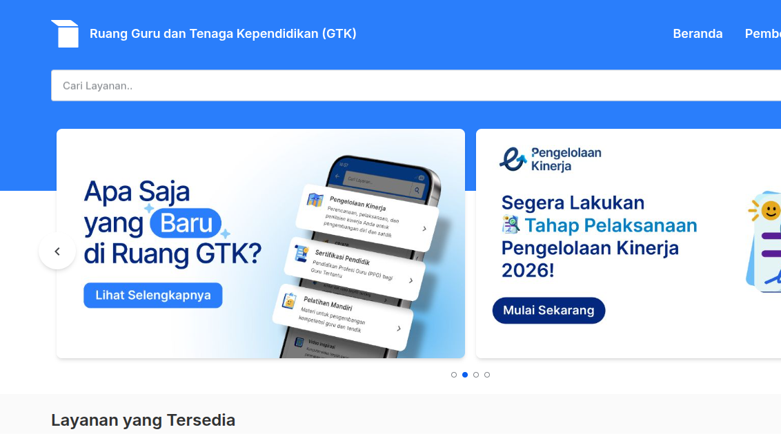 Era Baru Digitalisasi Pendidikan, Ruang GTK 2026 Terhubung Langsung dengan Rumah Pendidikan